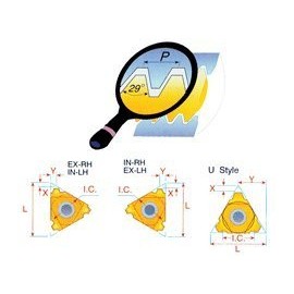 Carmex 16 IR 12ACME Internal Threading Insert - MXC - 5 Inserts.