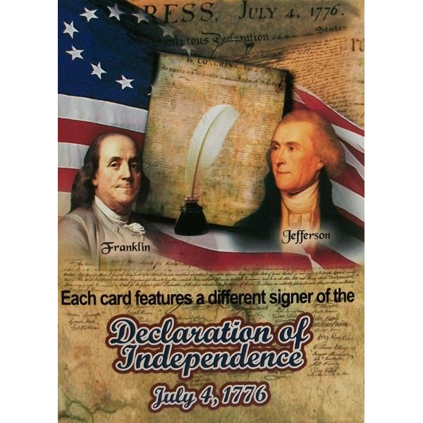Declaration of Independence Playing Cards July 4th, 1776