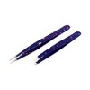 AAProTools Slant & Pointed Tweezers Set With Pouch, 2-Pack, Stainless