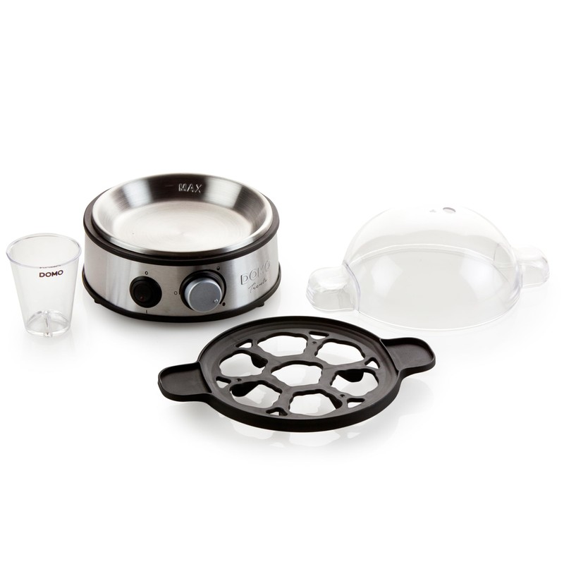 Domo do9142ek 7huevos Black, Stainless Steel, Transparent cuecehuevos – Folder