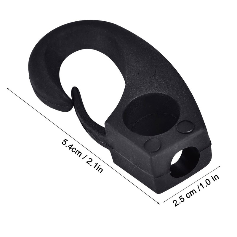 WGFOIP Shock Cord Hooks, Multi Purpose Nylon Clip Lashing Hooks