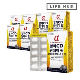 LifeHerb AlphaCD One Day Fit Alphacyclodextrin Tablets 7 boxes (500mg x 210 tablets) 7 months supply / 라이프허브 알파CD 원데이 핏 알파시클로덱스트린 정 7박스(500mg x 210정) 7개월분