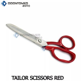 ODM 7" STAINLESS STEEL DRESSMAKER SCISSORS SHEARS Tailoring Fabric Sewing RED HANDLE