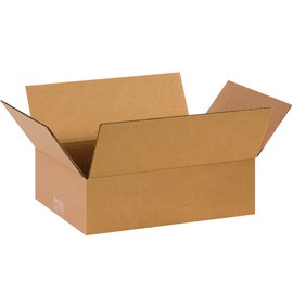 PARTNERS BRAND 13 x 9 x 4 Corrugated Cardboard Boxes, Flat 13"L x 9"W x 4"H, Pack of 25 | Shipping, Packaging, Moving, Storage Box for Home or Business, Strong Wholesale Bulk Boxes