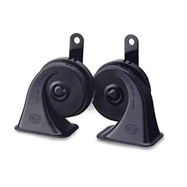 German Hella 051206 Midnight Black Twin Tone Horn Set