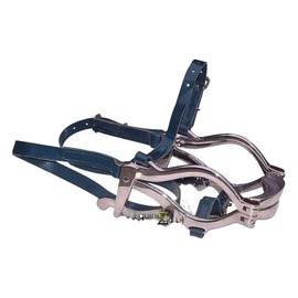 Equine Dental Superior Full Mouth Speculum with Leather Straps.