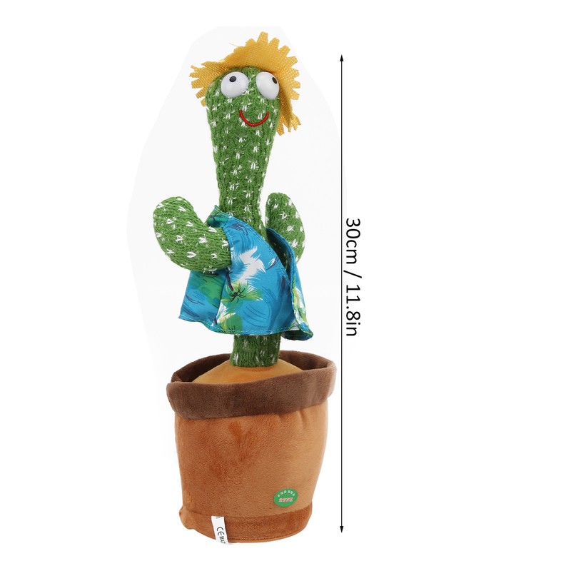 Cactus Plush Toy Multifunction Electronic Cacti Plaything Singing and Dancing