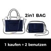 AT Allure-T Felt Handbag Organiser, 2-in-1 Removable Zip Bag, Bag