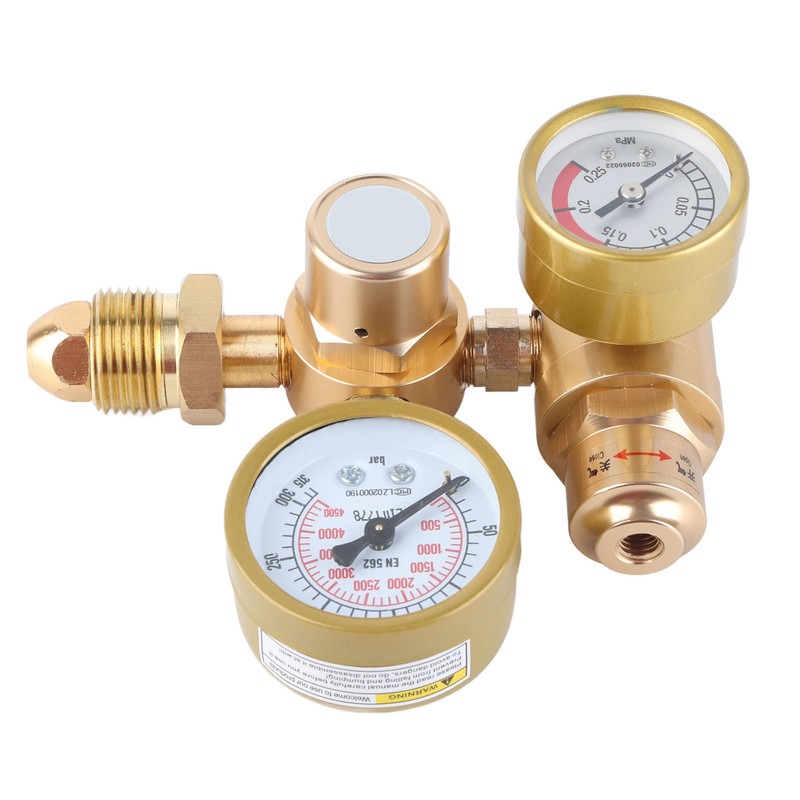 Gas Welding Regulator Argon CO2 Gauge TIG MIG Flowmeter 4500psi