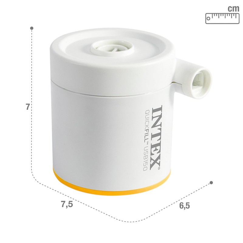 Intex Quickfill USB150 Air Pump, Size: 8cm x 7cm x