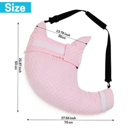 SWISSELITE Shoulder Surgery Pillow with Pocket, Rotator Cuff Pillow for Side Sleeping, Adjustable Shoulder Pillow, Shoulder Surgery Recovery Gift