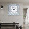 Silver Mirror Clock Crystal Sparkle Twinkle Bling Crush Diamond Mirrored