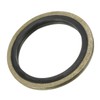 sourcing map Bonded Sealing Washers M22 29.5x22x2mm Carbon Steel Nitrile