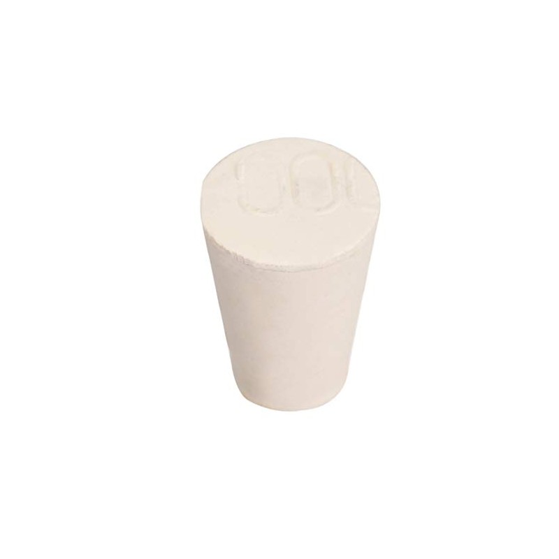 uxcell White Tapered Shaped Solid Rubber Stopper for Lab Tube