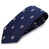 Michi Kolondon Brand Necktie, 100% Silk, Jacquard Woven Crest, Coat