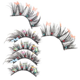 BIUDECO Makeup Tools Natural False Lashes for Women Fake Eyelashes Butterfly Pattern for Special Occasions