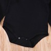 Minesiry Infant Baby Girl Basic Ruffle Long Sleeve Cotton Romper