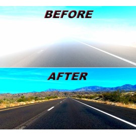 Bell + Howell TACVISOR + Car Cane Auto Handle, Anti-Glare and Polarized HD Sun Guard Anti-UV Windshield Includes All-in-One Portable Vehicle Support Grab Bar for Safe Driving As Seen On TV