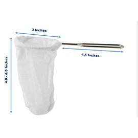 Thai Tea Filter (3 Inches) Reusable Traditional Thai style/Coffee/Tea Strainer/Cloth Tea Filter/Muslin Cloth Strainer Made in Thailand