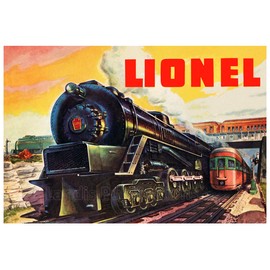 Lionel 1948 Lionel Trains Pennsylvania Railroad Vintage Poster