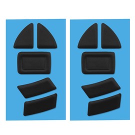 Set of 2 Replacement Mouse Skates Feet Compatible with Razer Viper Ulti-Mate Wireless Mouse PTFE Mouse Feet Skates Pads 0.7 mm/0.03 inches, Black