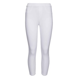 SPANX Jean-Ish Ankle Leggings - Stylish Everyday Leggings - Classic Jean Look - Hidden Core Shaping - Comfortable Denim Alternative - White - Regular, 27.5 Inch Inseam - XL