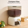 HAPPCUCOE 13.23Lbs Rice Dispenser,Large Sealed Grain Storage Container with Measuring