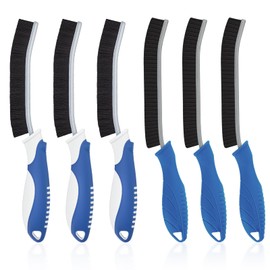 TQRR Badezimmer Lückenreinigungsbürste-Hartborsten Eckenreinigungsbürste, Fugenbürste, Reinigungswerkzeuge Für Bad, Dusche, Toilette, Haushalt, Küche, Badewanne (6, Flechtenblau)