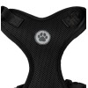 Vibrant Life Mesh Adjustable, Reflective Dog Harness, Black, Medium Paw