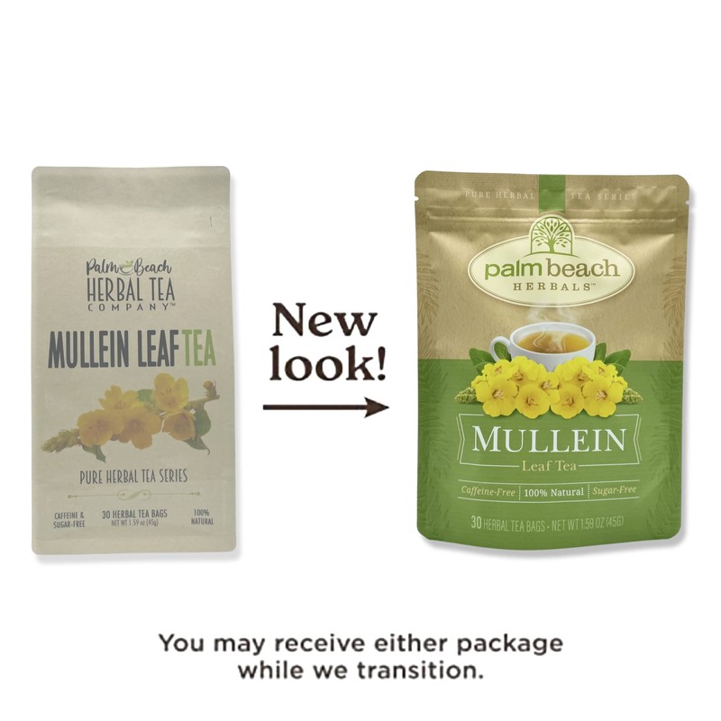 Mullein Leaf Tea - by Palm Beach Herbals, 30 Count