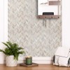 24-Pack of 8 x 8" Wallpaper Tiles Earth Herringbone Shrink
