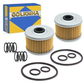 Oil Filter Kit Compatible with Honda FourTrax 300 TRX300 TRX300FW TRX300EX TRX400EX Rancher 350 Foreman 400 450 500 520 Racher 420 Pioneer 500 520 TRX400FW TRX420 500 520 (Pack of 2)