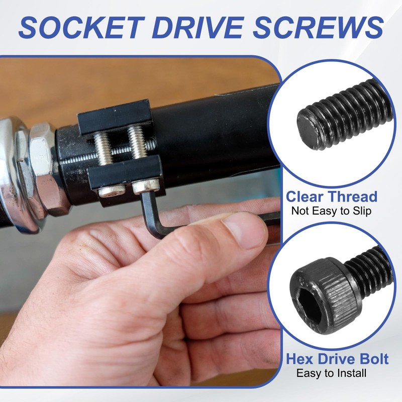 PATIKIL 10 Pcs M5 x 45 mm Hex Socket Head