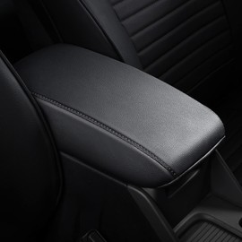 TTX LIGHTING Car Armrest Cover for 2013 2014 2015 2016 2017 2018 Nissan Altima, Automotive Center Console Cover, Waterproof Faux Leather Car Armrest Cover Seat Box Protector(Black)