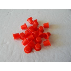 Unbranded 20x Universal Premium Quality Plastic Tapered Plugs Cap Red