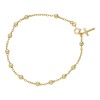 Rosary Bracelet - 14k Gold Vermeil 925 Silver - 4mm