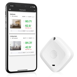 Ankilo Wireless Thermometer Hygrometer, Bluetooth Thermal Hygrometer with Smart Sensor App, Digital Thermometer with Data Export for Home, Garage, Baby Room