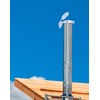 QWORK 5" Zinc Exhaust Rain Cap Weather-Resistant Stack Protector for