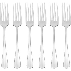 Oneida Savor Everyday Flatware Dinner Forks, Set of 6, 18/0 Stainless Steel, Silverware Set, Dishwasher Safe