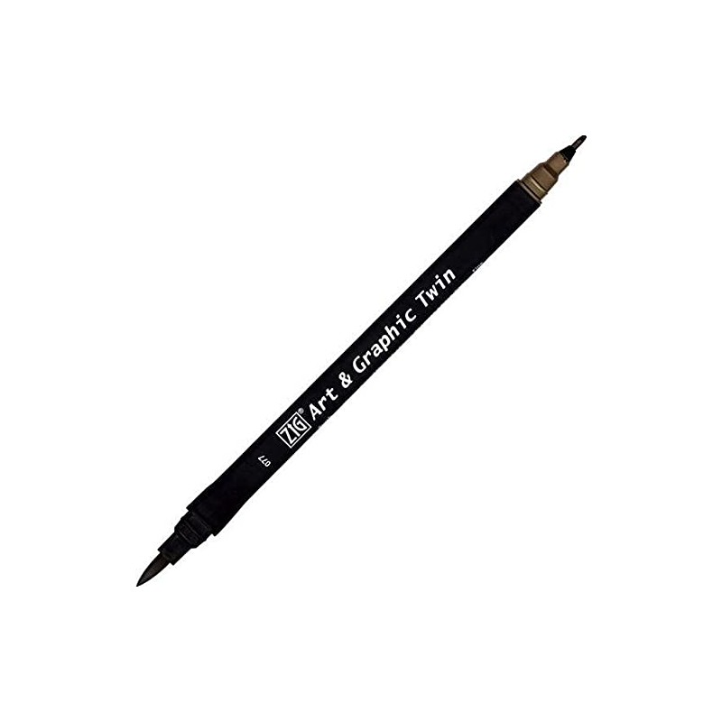 Kuretake ZIG Art and Graphic Twin Tip Bürste Marker 077