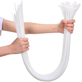 Cable Ties Heavy Duty 600mm×9mm, 100 Pcs Self-Locking Long Tie Wraps, Large Strong Zip Ties for Indoors &Outdoors Use, Home, Garden and DIY
