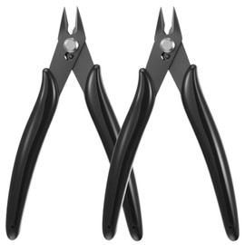 ElevateTech 2Pcs Hair Extension Tools Kit Hair Extension Pliers Keratin Bonded Cutting Plier Wire Flush Cutter Nippers Mini Hairs Plier with Opening Spring for Micro Nano Ring Opener and Removal Tool