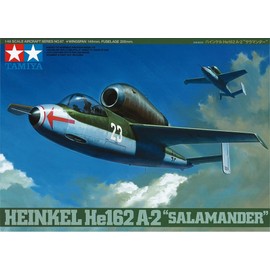 TAMIYA TAM61097 300061097 - 0.075 WWII Deutsche Heinkel He162A-2 Salamander, Mittel