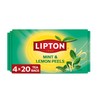 Lipton Smooth Mint with Lemon Peels Tea Bags, caffeine free