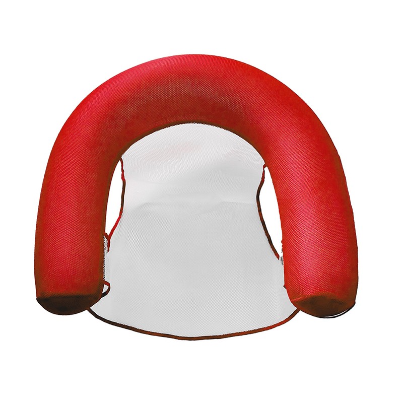 U Seat Inflatable Pool Lounger with Comfortable Sling Seat Folding