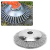 6in Derusting Weeding Wheel Mower Twisted Wire Non Rust Durable