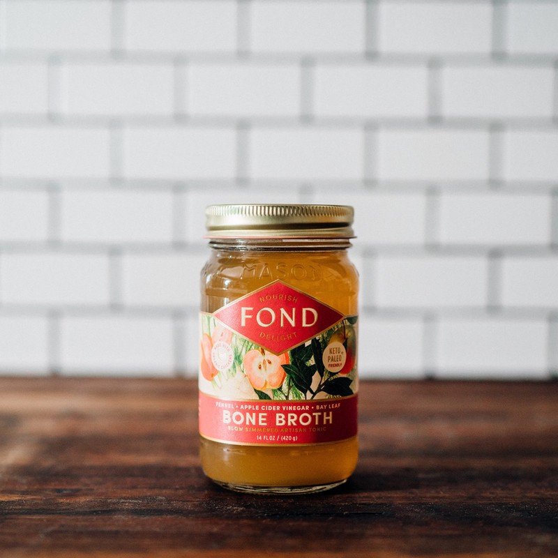 FOND Pasture-Raised Regenerative Chicken Bone Broth infused with Organic Fennel