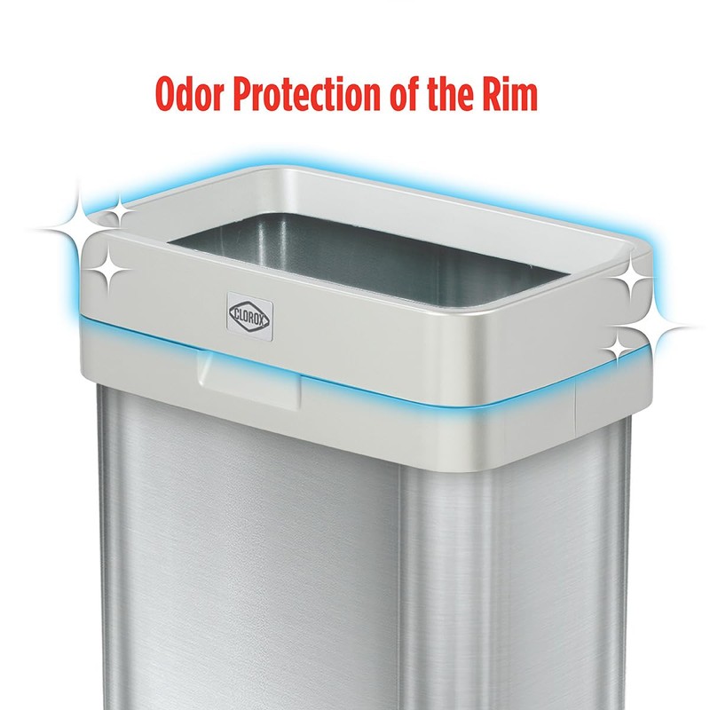 Clorox 13 Gallon Trash Can - 50L Slim Open Top