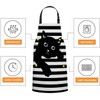 Smooffly Funny Cat Apron Chefs Apron, Cooking and Baking Apron