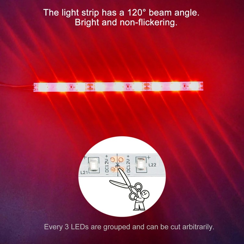 YIXISI 15 PCS 150mm Prewired Strip LED, 12V - 18V